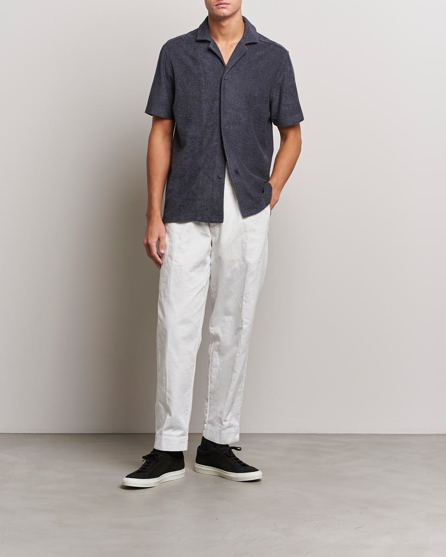 Herren | Poloshirts | Orlebar Brown | Howell Buttoned Poloshirt Piranha Grey