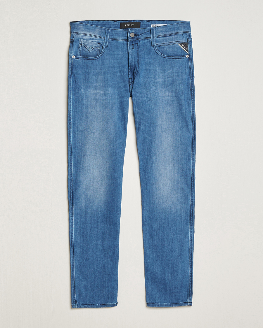 Herren | Jeans | Replay | Anbass Powerstretch Jeans Dark Blue