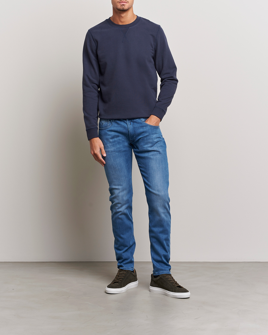 Herren | Jeans | Replay | Anbass Powerstretch Jeans Dark Blue