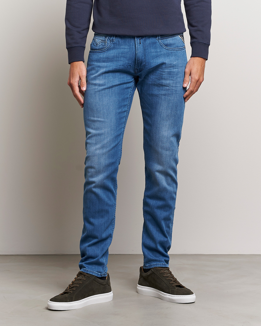 Herren | Jeans | Replay | Anbass Powerstretch Jeans Dark Blue