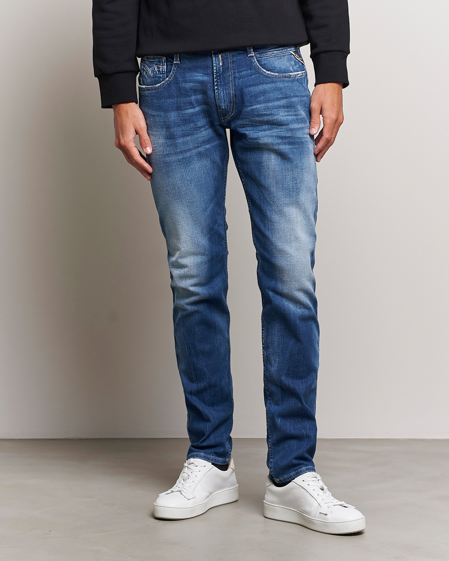 Herren |  | Replay | Anbass Super Stretch Bio Jeans Medium Blue
