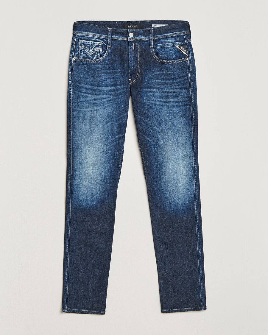 Herren | Jeans | Replay | Anbass Super Stretch Bio Jeans Dark Blue
