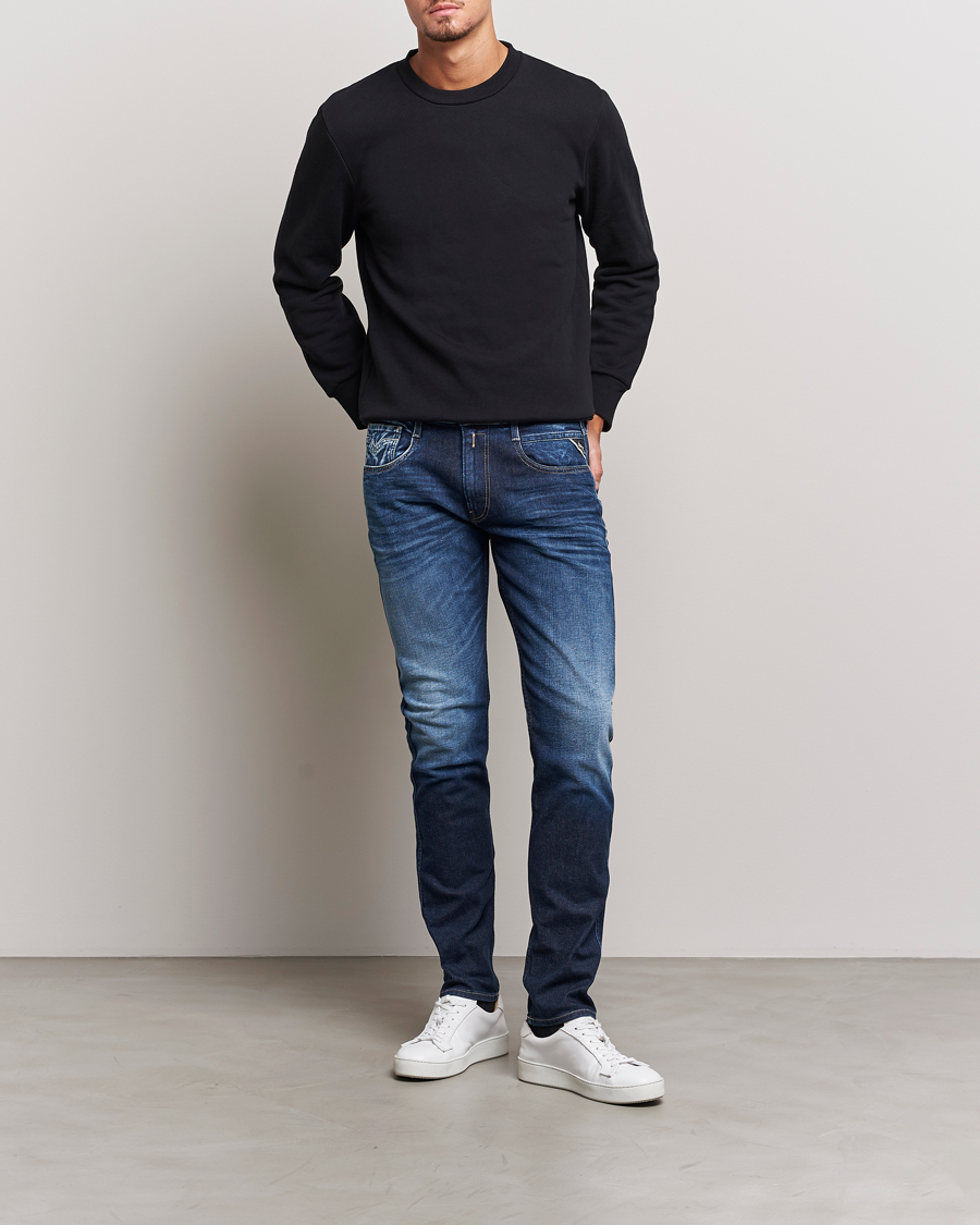 Herren | Jeans | Replay | Anbass Super Stretch Bio Jeans Dark Blue