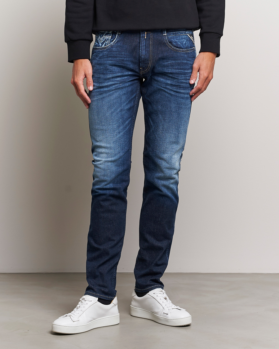 Herren | Jeans | Replay | Anbass Super Stretch Bio Jeans Dark Blue