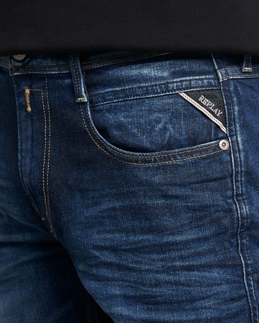 Herren | Jeans | Replay | Anbass Super Stretch Bio Jeans Dark Blue