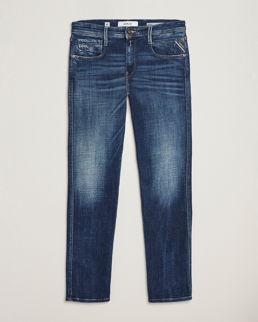 Herren | Jeans | Replay | Anbass 1 Year Stretch Jeans Dark Blue