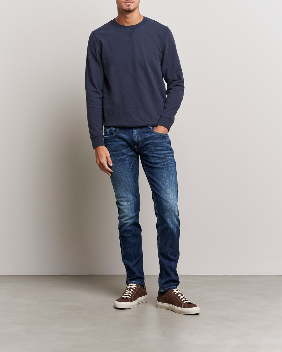Herren | Jeans | Replay | Anbass 1 Year Stretch Jeans Dark Blue