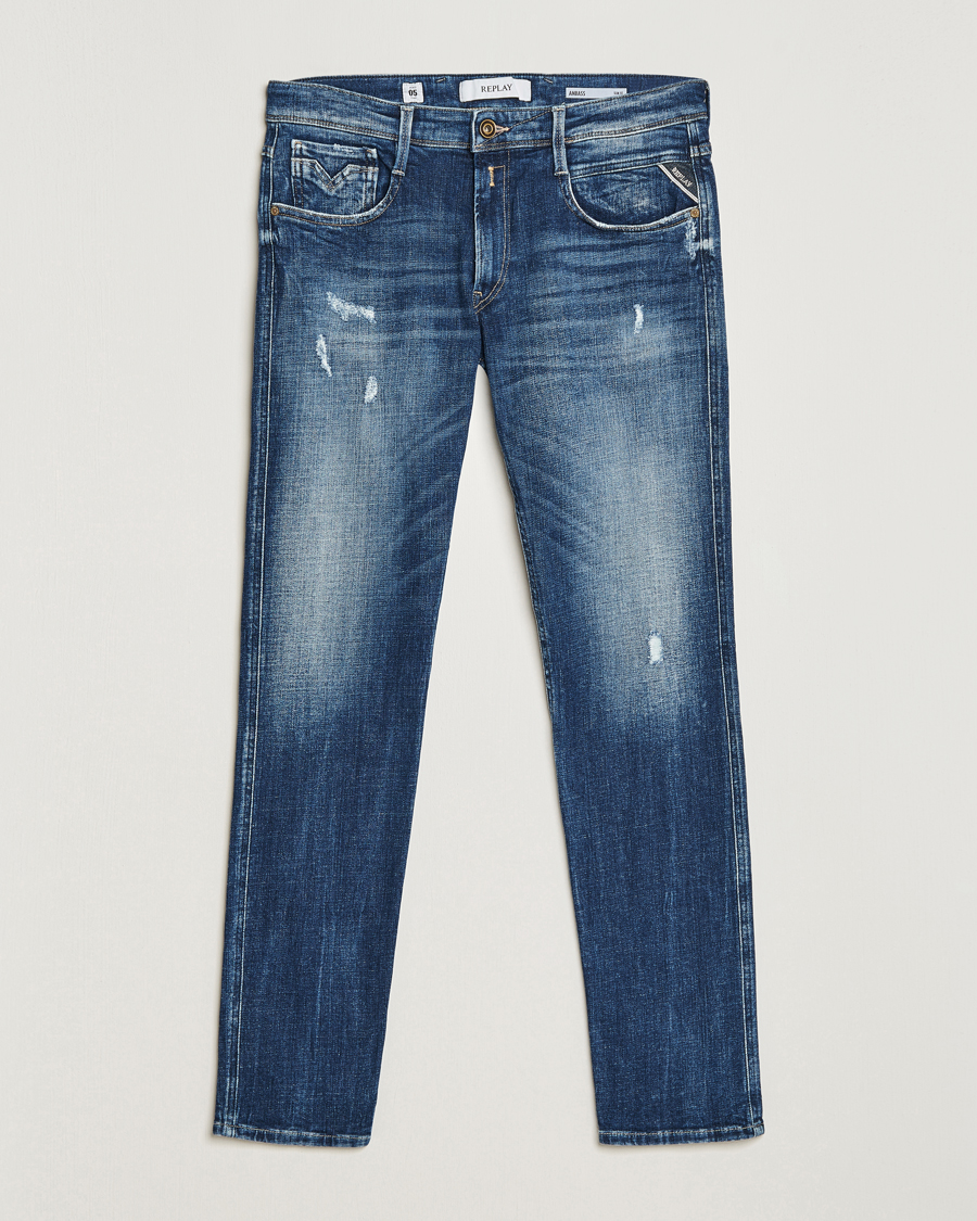 Herren | Jeans | Replay | Anbass 5 Years Wash Jeans Dark Blue