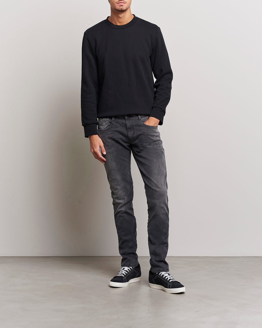 Herren | Jeans | Replay | Anbass Hyperflex Re-Used Jeans Washed Grey