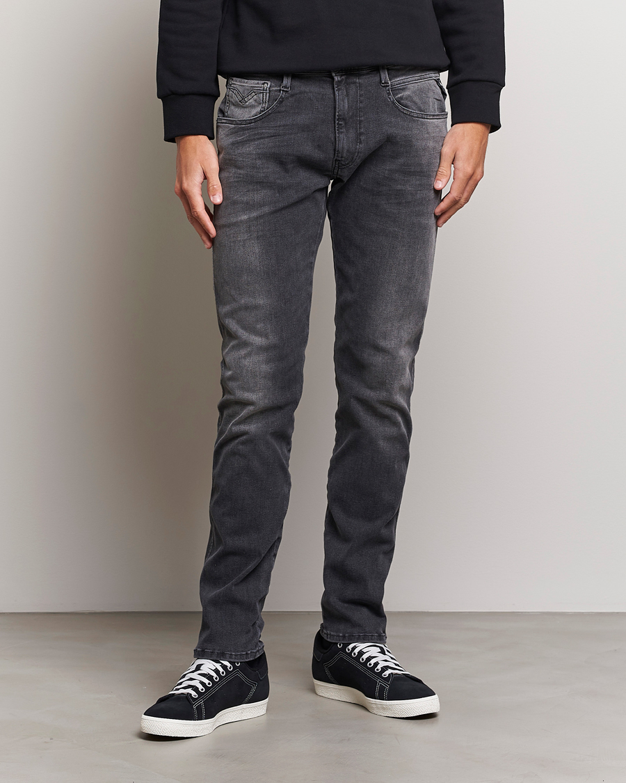 Herren | Jeans | Replay | Anbass Hyperflex Re-Used Jeans Washed Grey