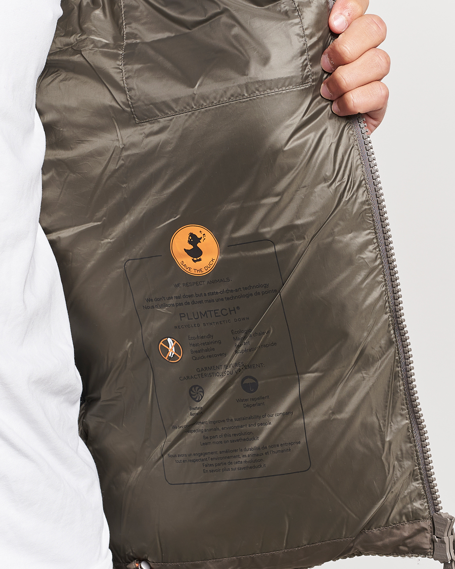 Herren | Jacken | Save The Duck | Albus Cord Padded Puffer Jacket Mud Grey