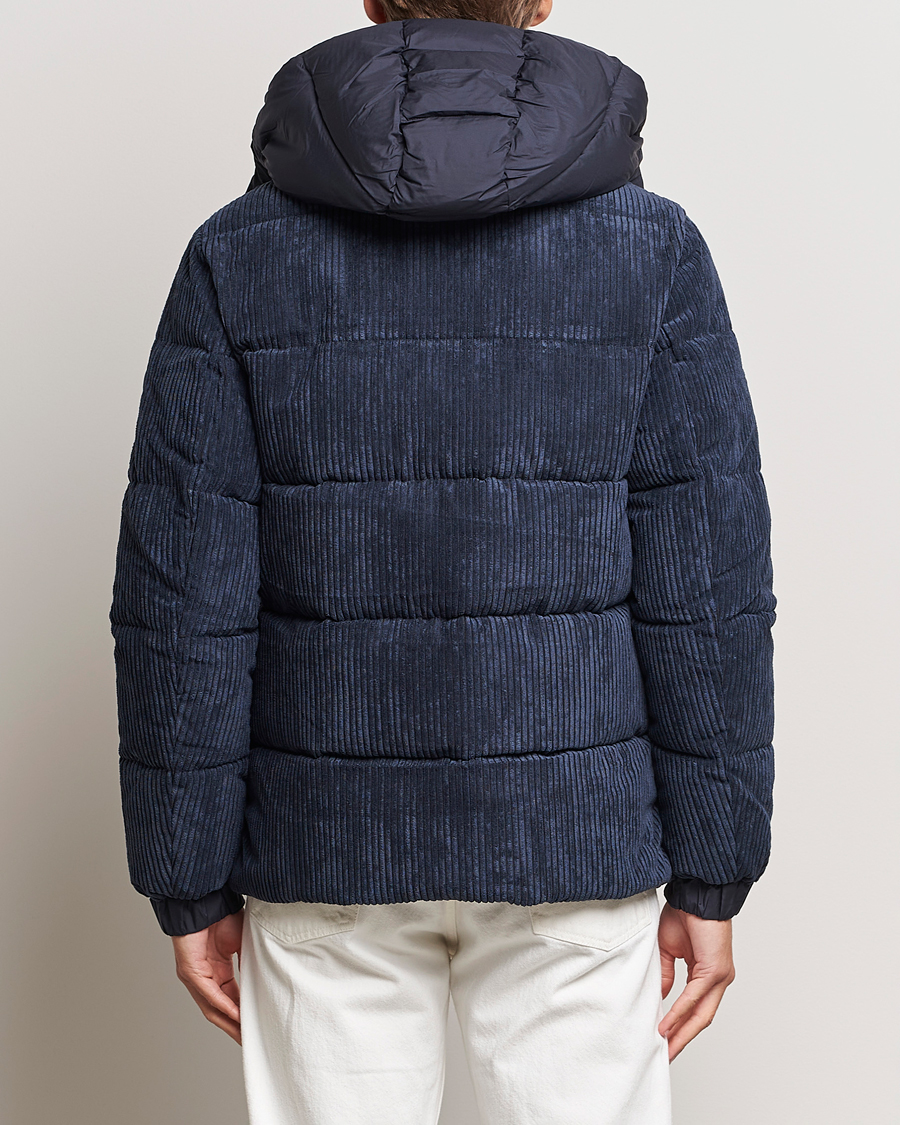 Herren | Jacken | Save The Duck | Albus Cord Padded Puffer Jacket Blue Black