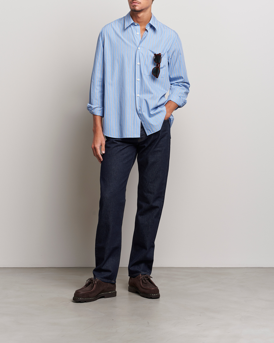 Herren | Hemden | Sunflower | Ace Poplin Casual Shirt Light Blue