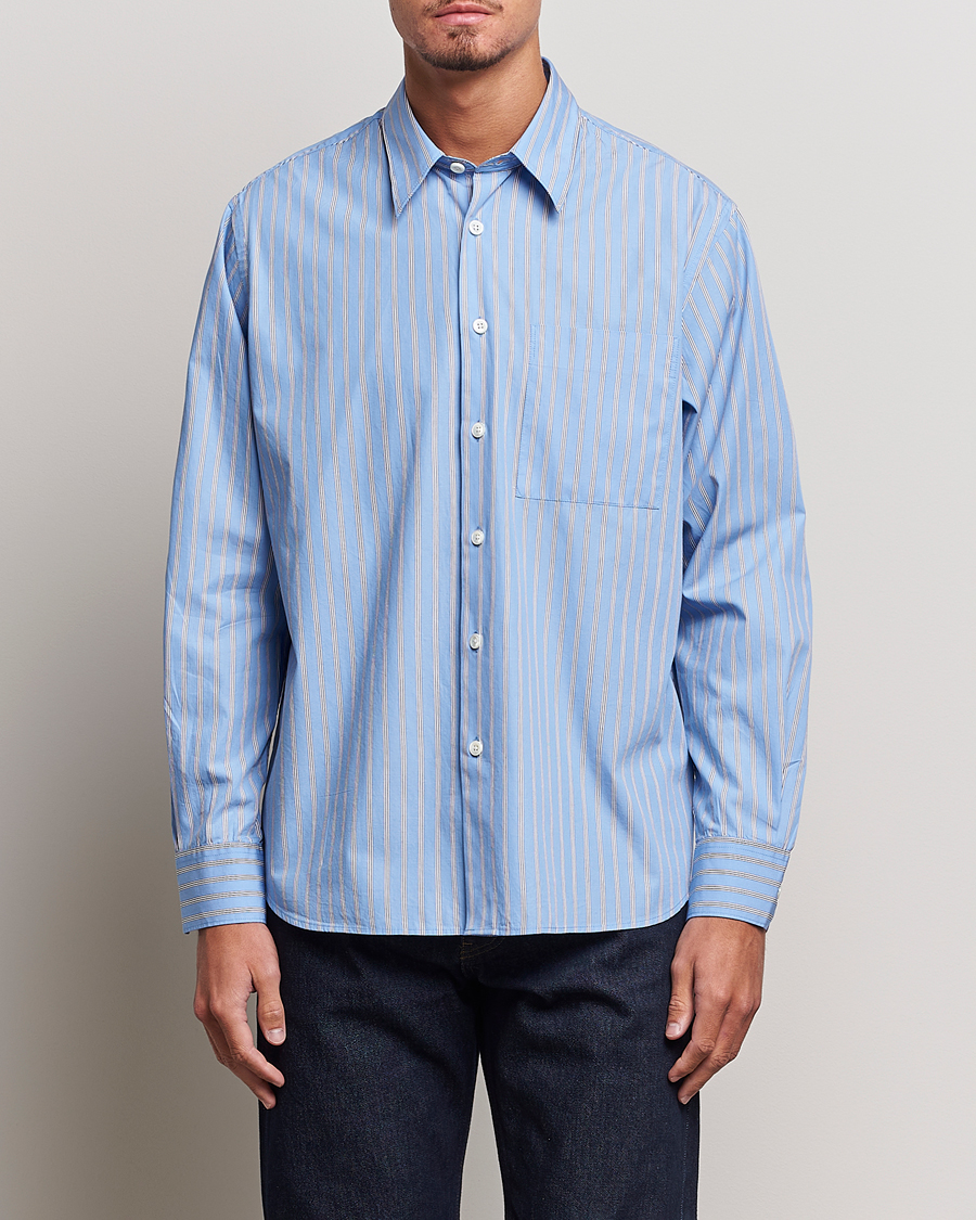 Herren |  | Sunflower | Ace Poplin Casual Shirt Light Blue