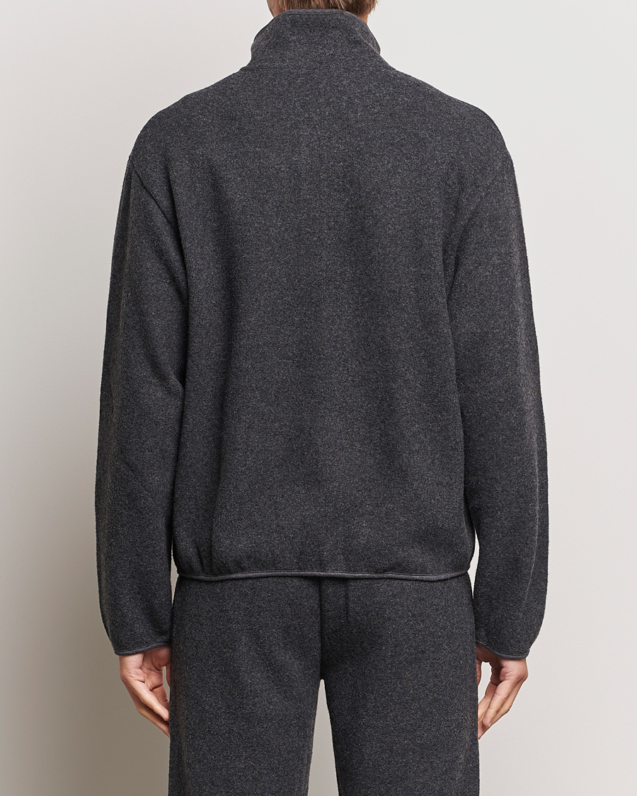 Herren | Pullover | Sunflower | Wool Jersey Half Zip Antracite