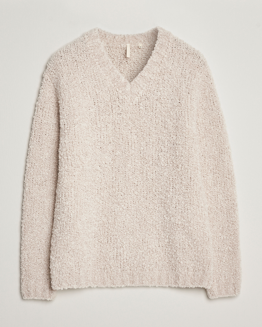 Herren | Pullover | Sunflower | Aske Boucle Sweater Off White