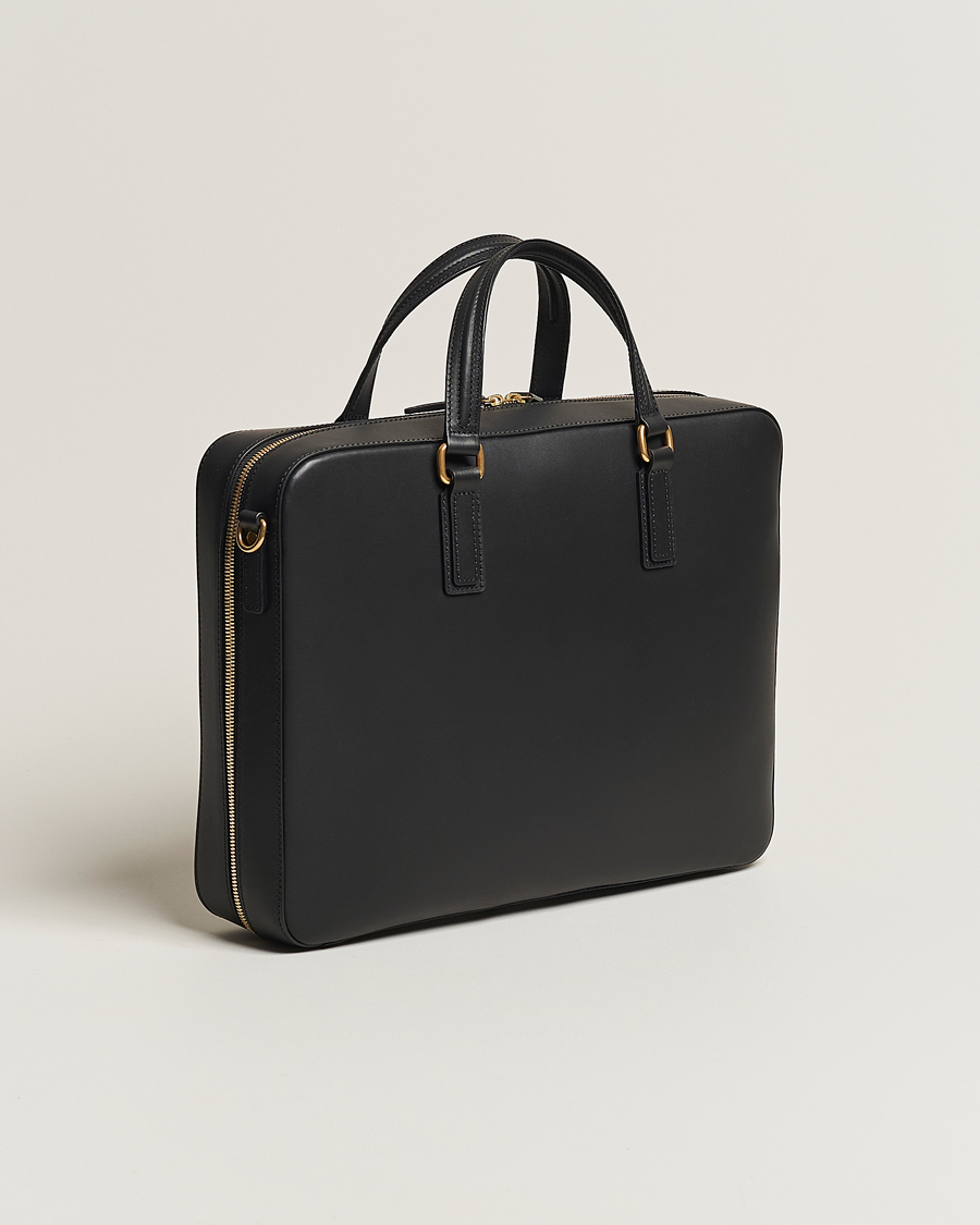 Herren | Taschen | Mismo | Morris Full Grain Leather Briefcase Black