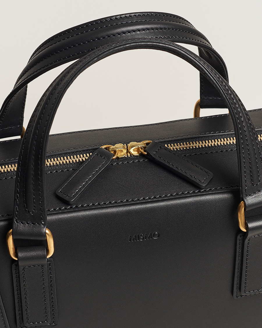 Herren | Taschen | Mismo | Morris Full Grain Leather Briefcase Black