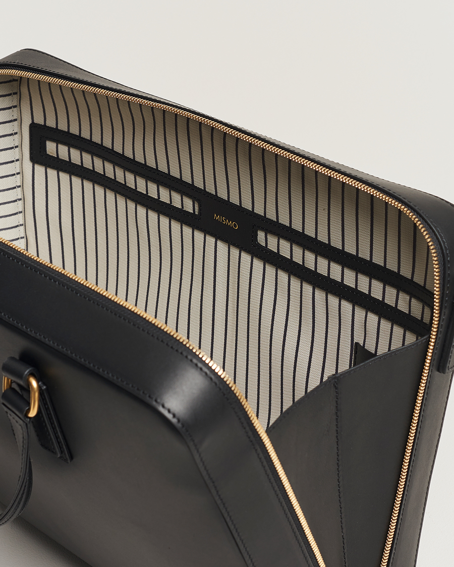 Herren | Taschen | Mismo | Morris Full Grain Leather Briefcase Black