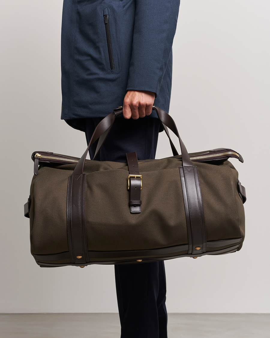 Herren | Business & Beyond | Mismo | M/S Explorer Weekendbag Army/Dark Brown