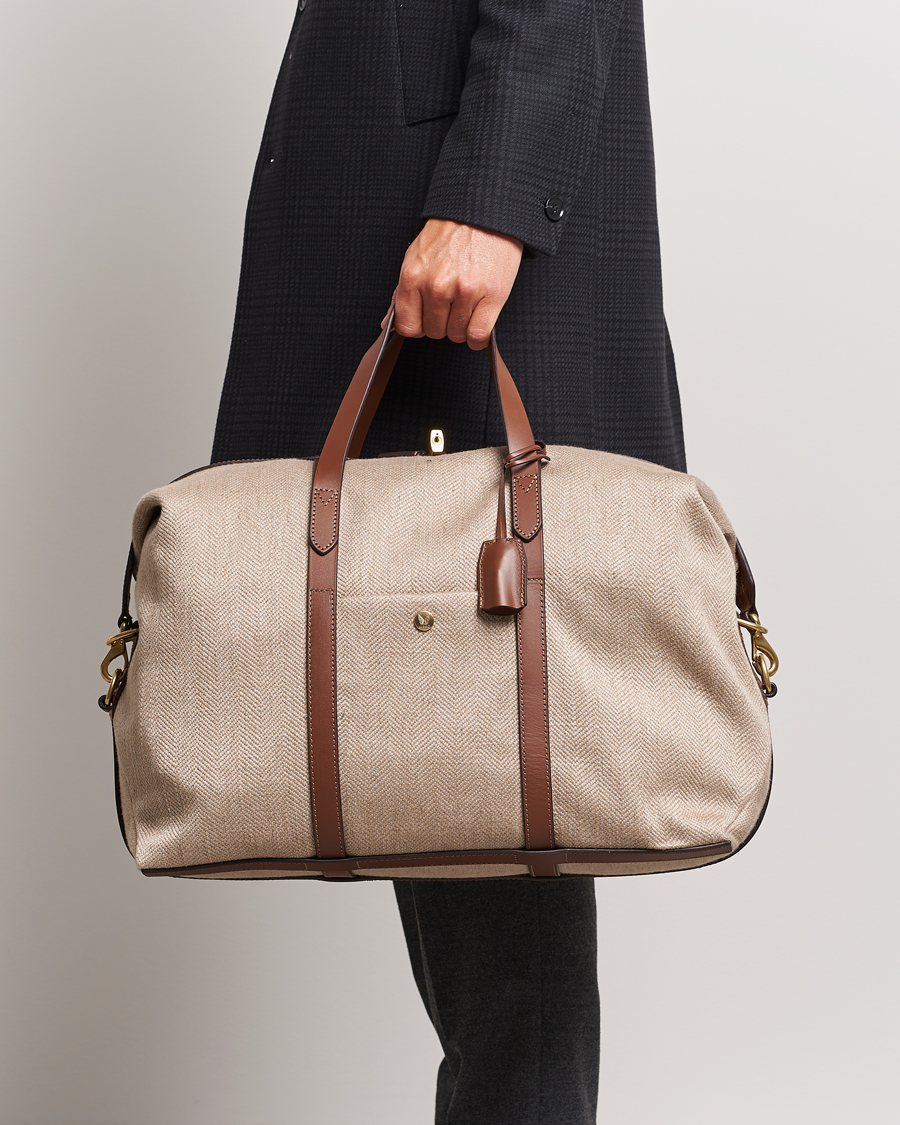 Herren |  | Mismo | M/S Avail 48h Weekendbag Grand Herringbone/Cuoio