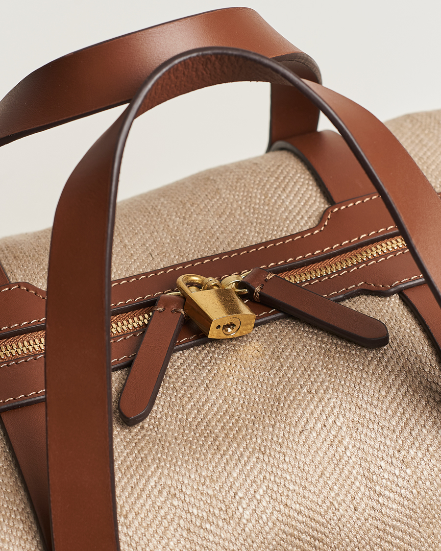 Herren | Mismo M/S Avail 48h Weekendbag Grand Herringbone/Cuoio | Mismo | M/S Avail 48h Weekendbag Grand Herringbone/Cuoio