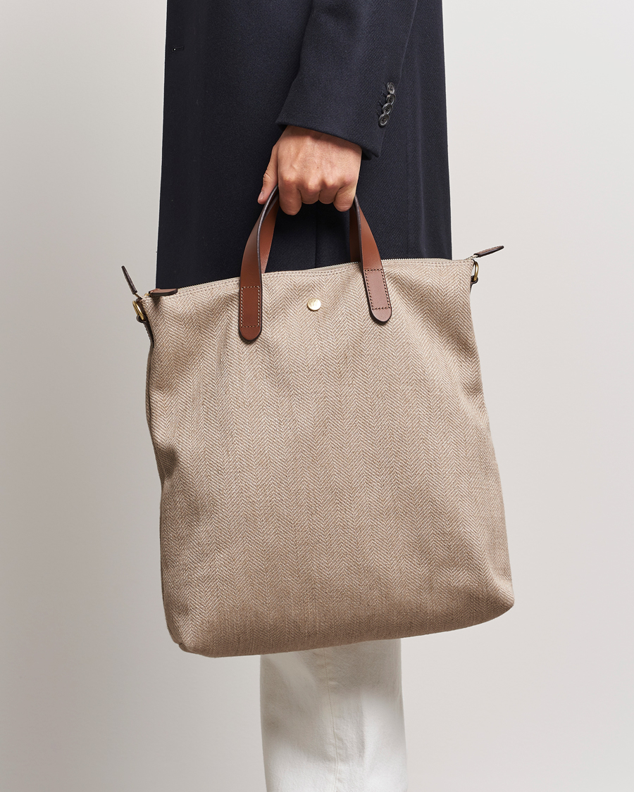 Herr |  | Mismo | M/S Shopper Grand Herringbone/Cuoio