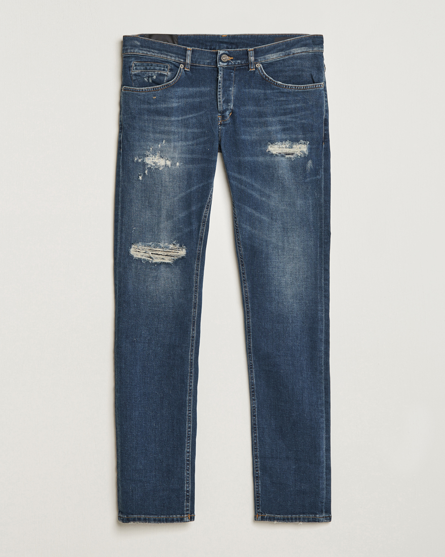 Herren | Jeans | Dondup | George Destroyed Jeans Dark Blue