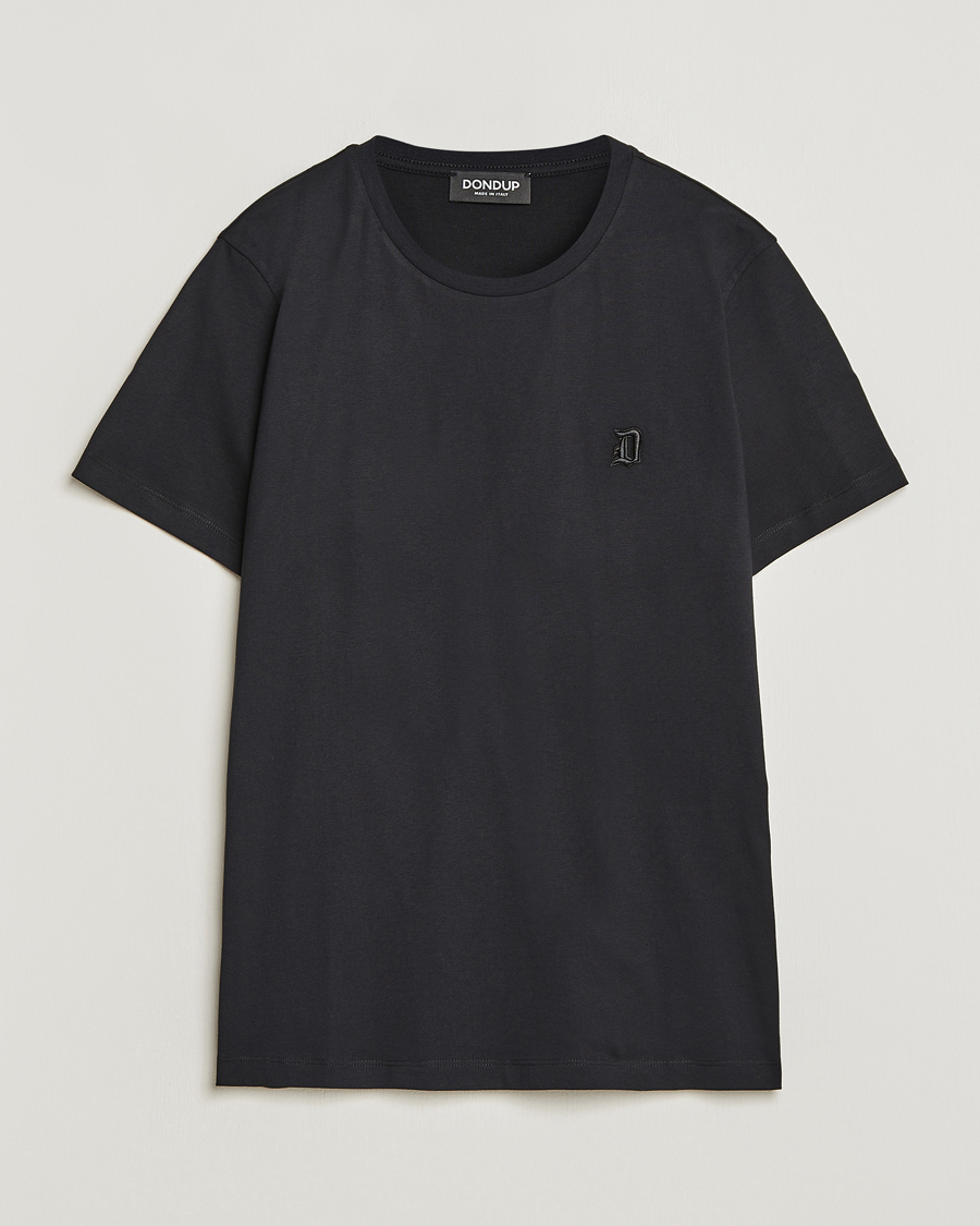 Herren | T-Shirts | Dondup | Logo Crew Neck T-Shirt Black