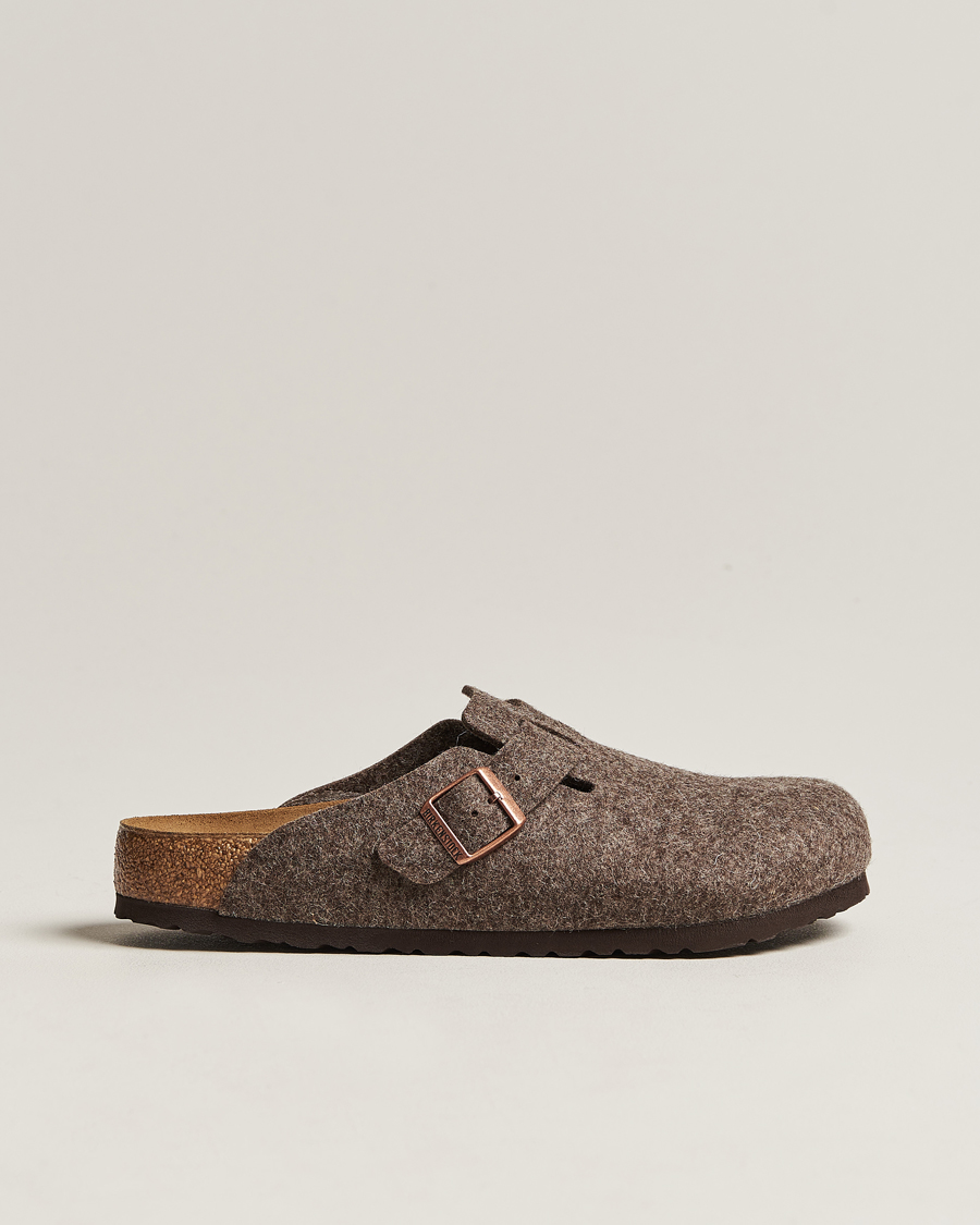 Herren | BIRKENSTOCK Boston Classic Footbed Wool Felt Antracite | BIRKENSTOCK | Boston Classic Footbed Wool Felt Antracite