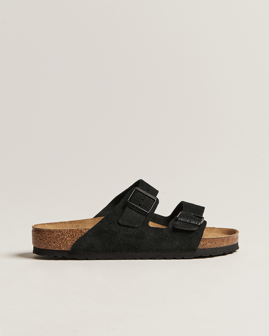 Herren | Sandalen & Pantoletten | BIRKENSTOCK | Arizona Soft Footbed Black Suede