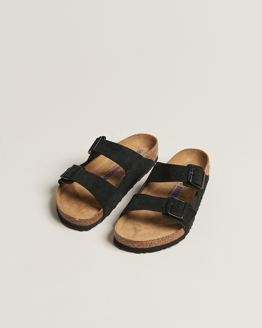 Herren | Sandalen & Pantoletten | BIRKENSTOCK | Arizona Soft Footbed Black Suede