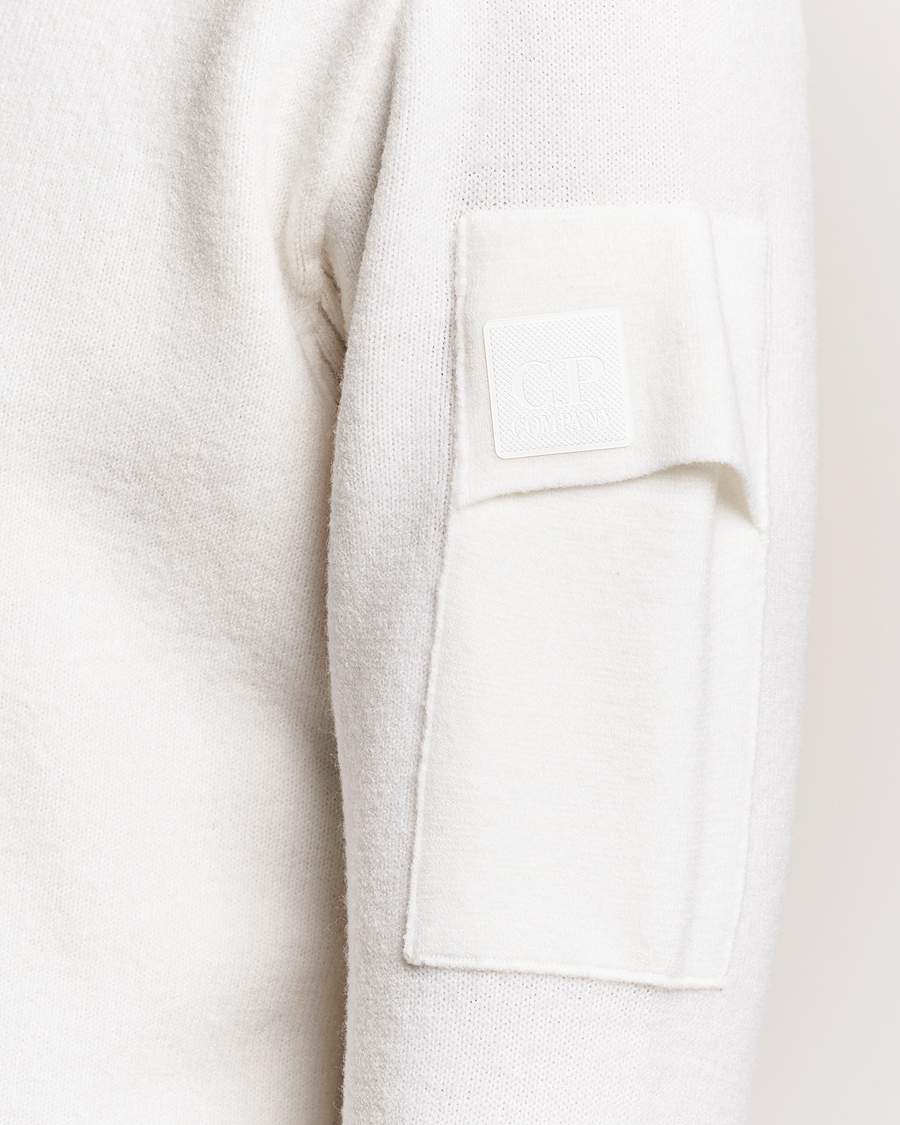 Herren | Pullover | C.P. Company | Metropolis Knitted Wool Crew Neck White