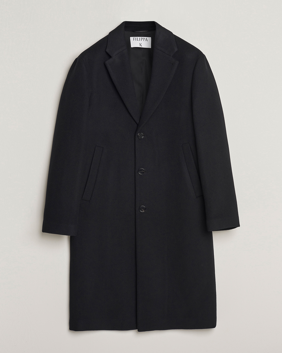 Herren | Filippa K | Filippa K | London Wool Coat Black