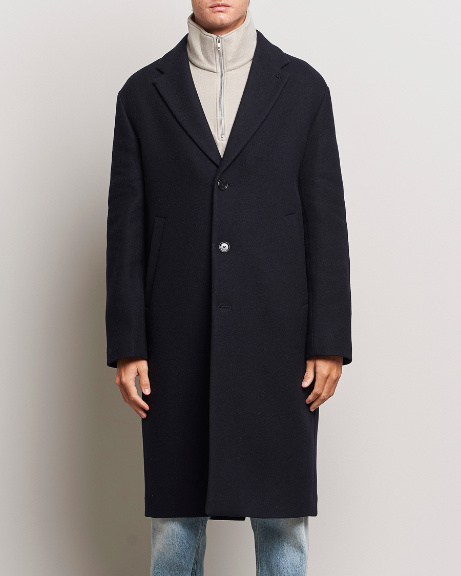 Herren | Mäntel | Filippa K | London Wool Coat Navy