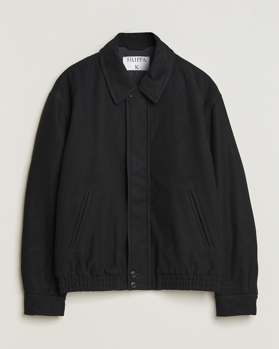 Herren | Filippa K | Filippa K | Wool Bomber Jacket Black
