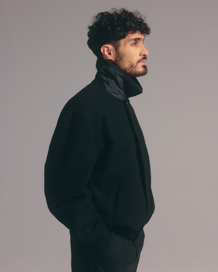 Herren | Jacken | Filippa K | Wool Bomber Jacket Black