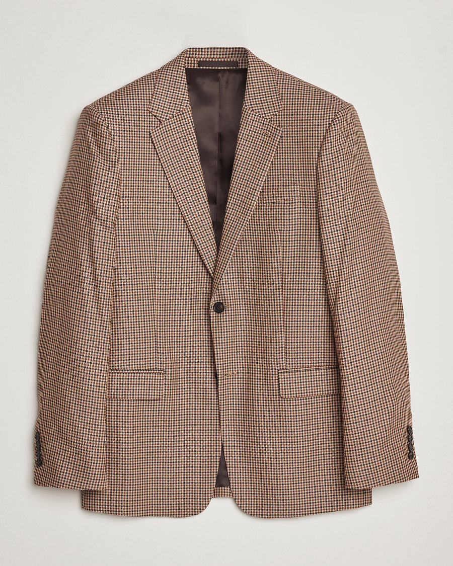 Herren |  | Filippa K | Wool Checked Blazer Beige/Brown