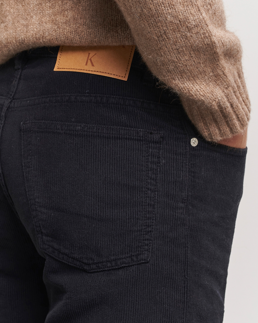 Herren | Hosen | Filippa K | Straight Fit Garment Dyed Corduroy Pants Black