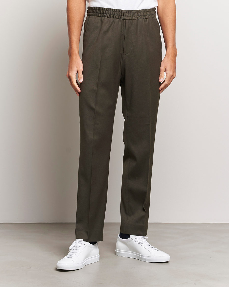 Herren |  | Filippa K | Relaxed Terry Wool Trousers Dark Forest Green