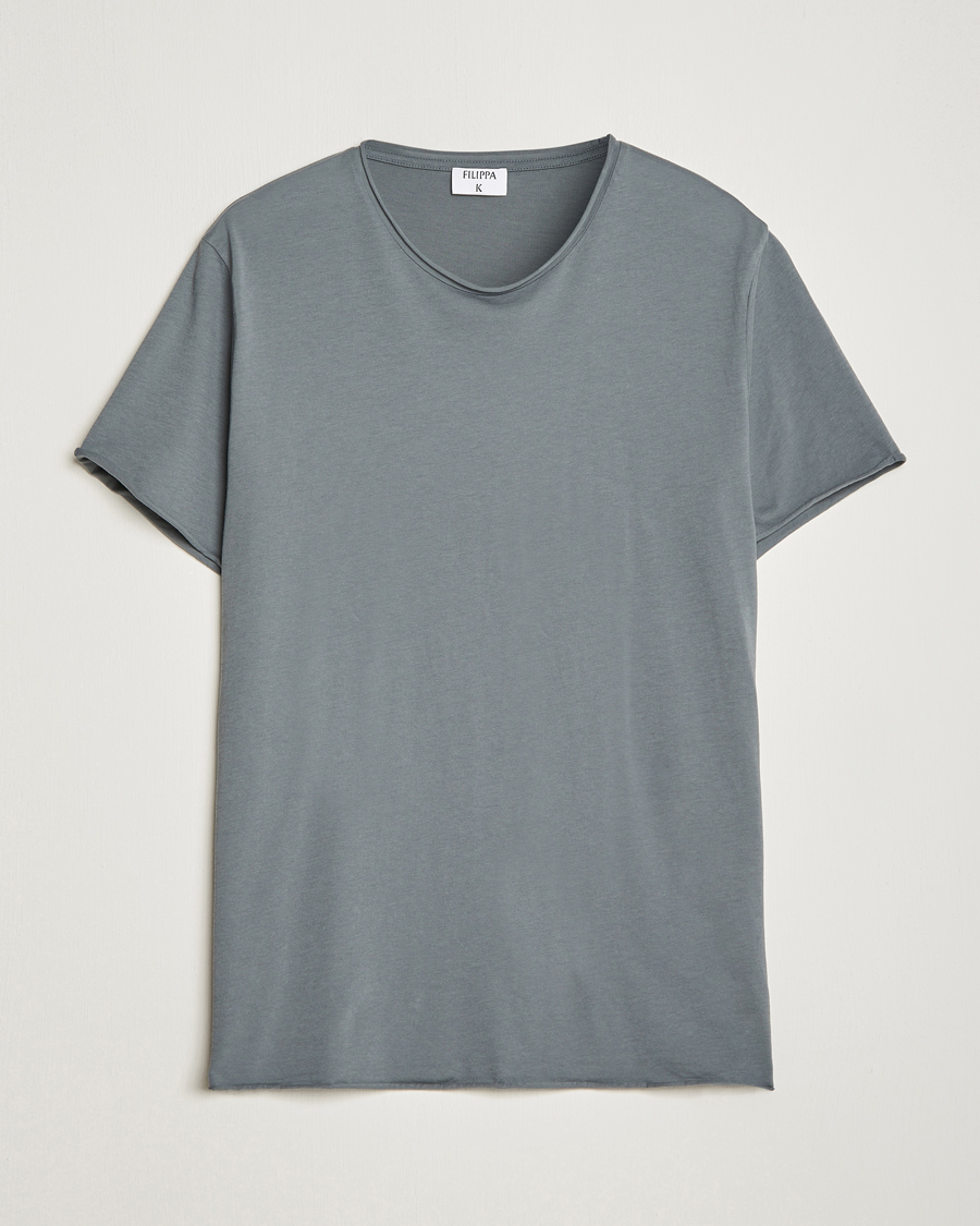 Herren | Filippa K | Filippa K | Roll Neck T-Shirt Smoke Green