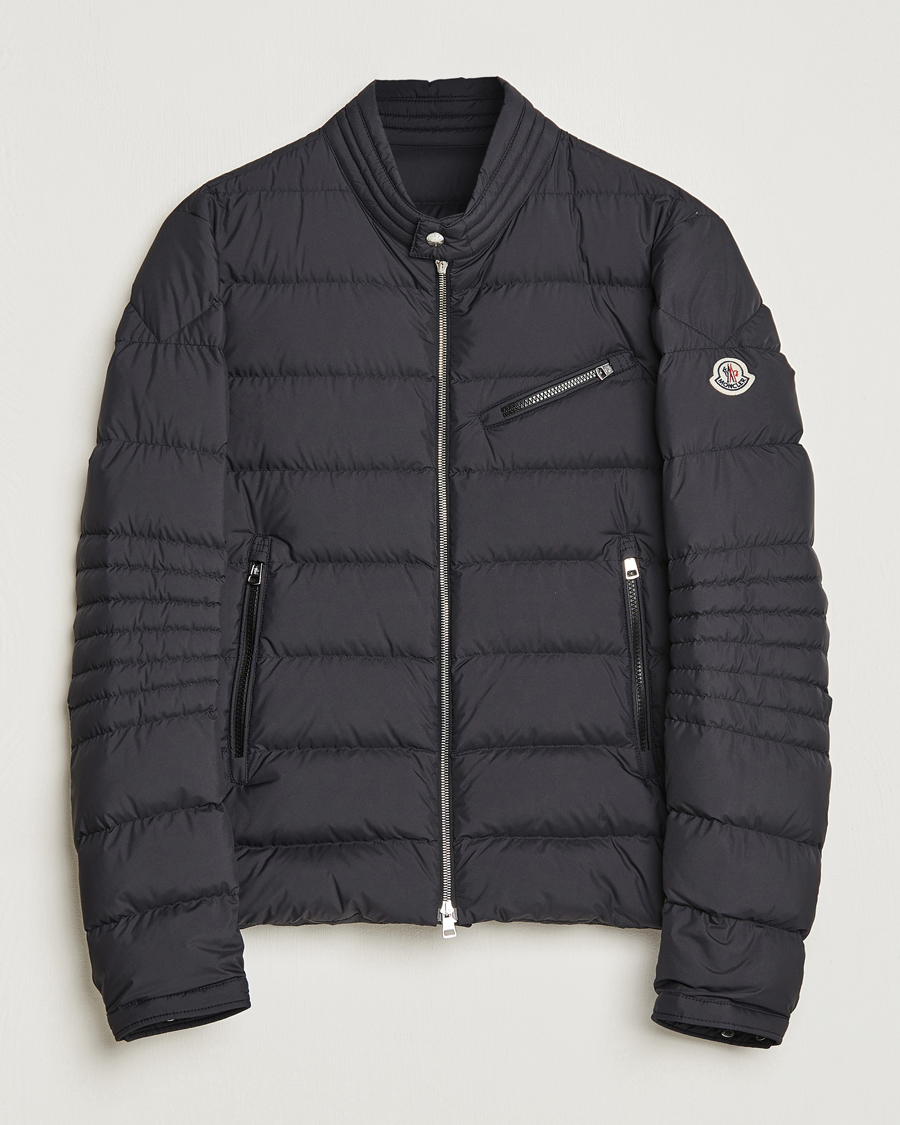Moncler Authie Biker Jacket Black
