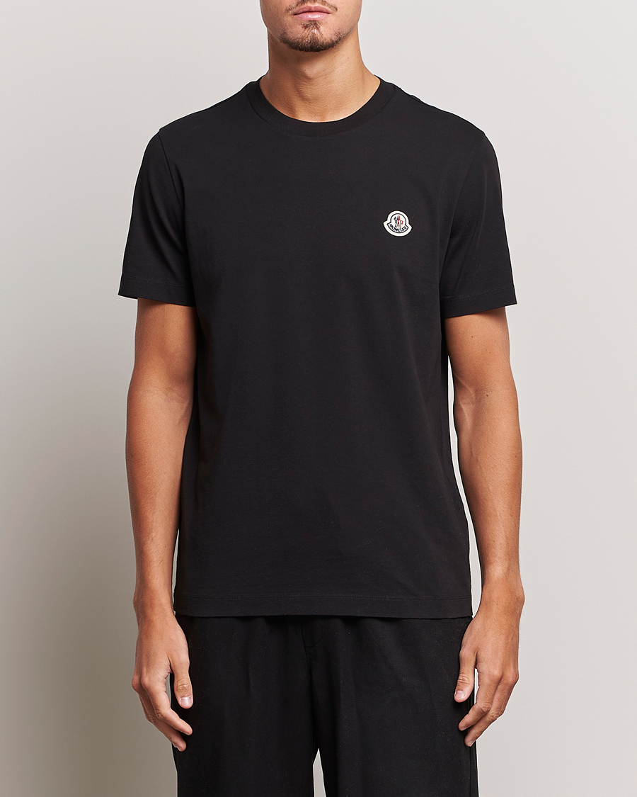 Herren | T-Shirts | Moncler | 3-Pack Logo T-Shirt Black/Grey/White