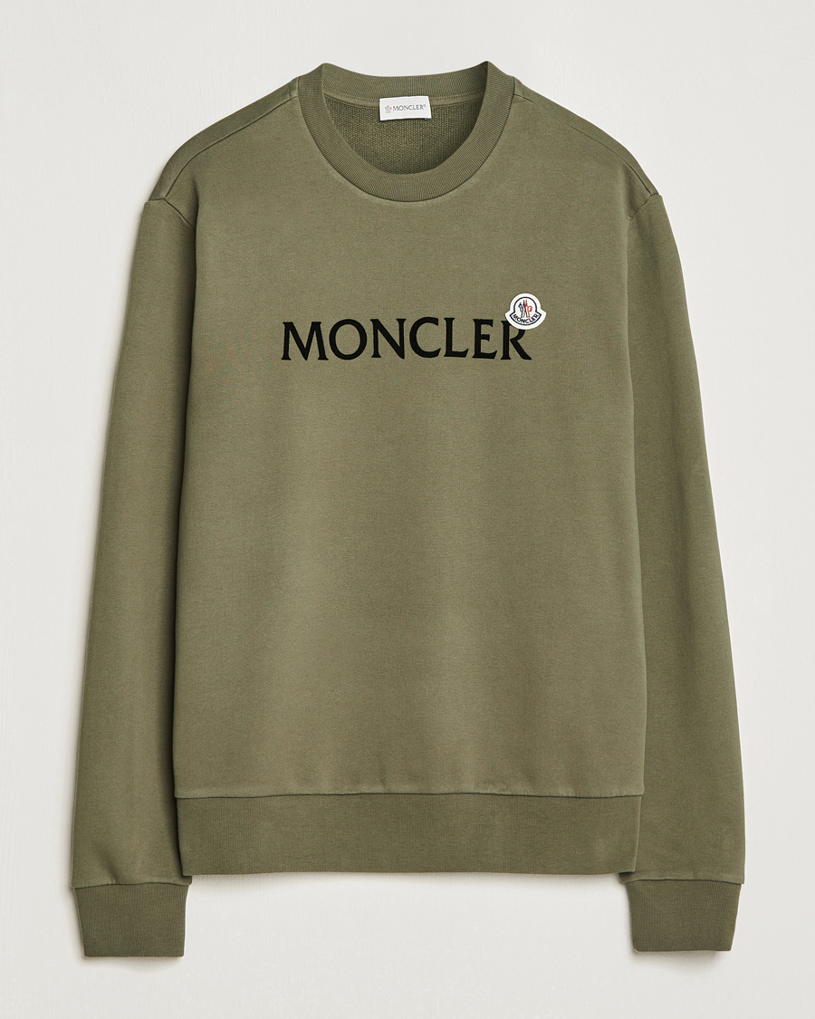 Herren |  | Moncler | Lettering Logo Sweatshirt Olive