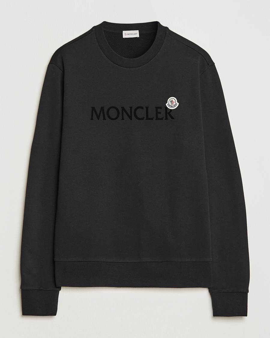 Herren |  | Moncler | Lettering Logo Sweatshirt Black