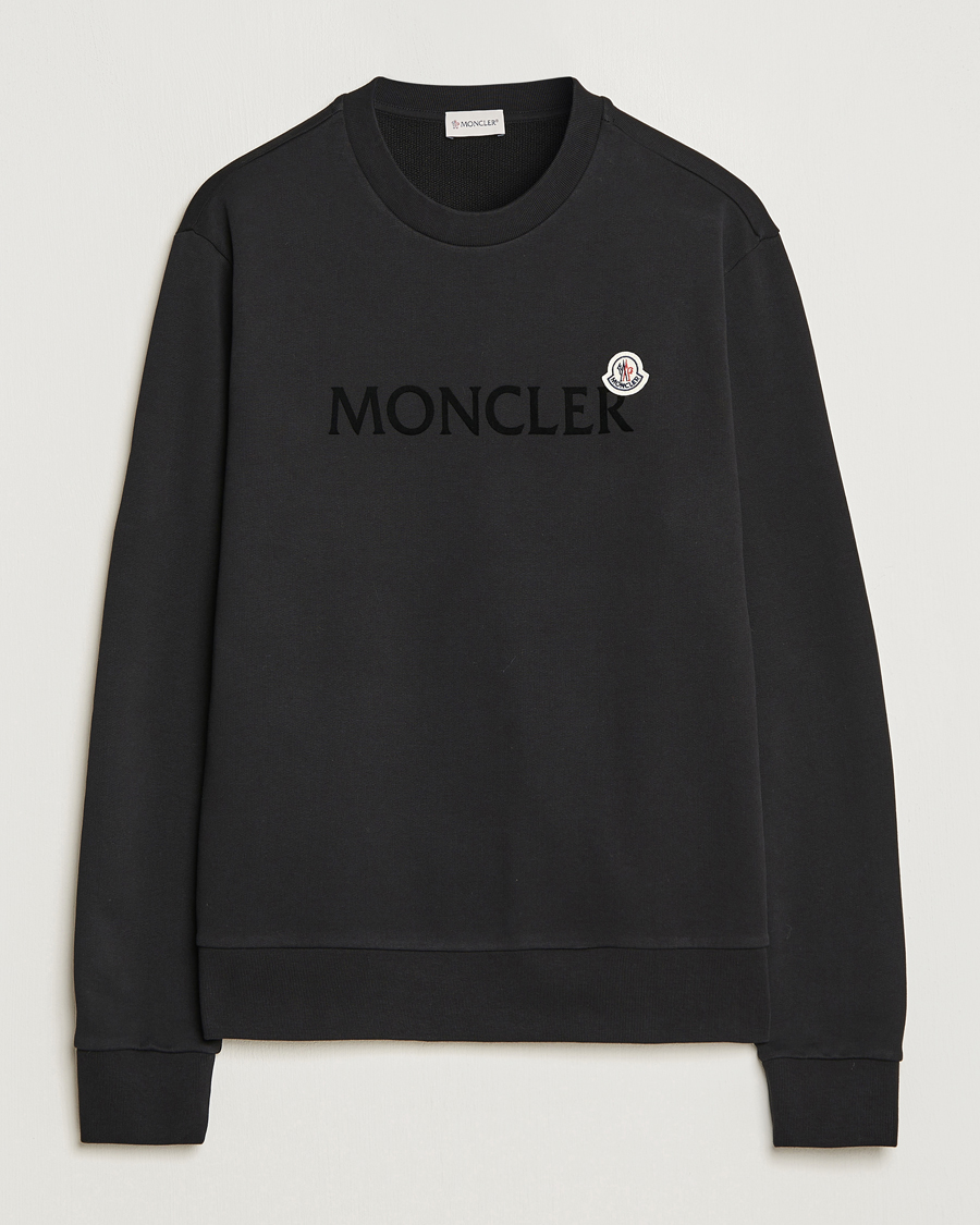 Herren | | Moncler | Lettering Logo Sweatshirt Black