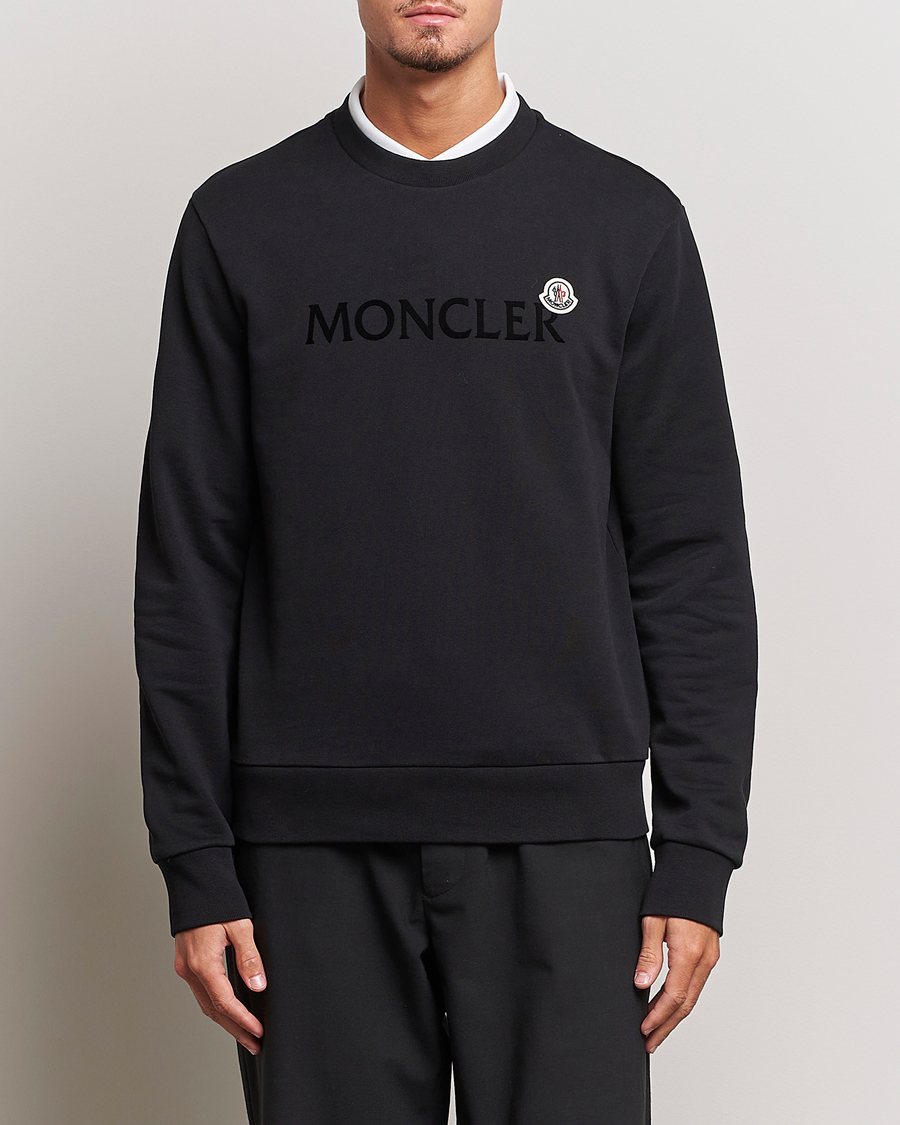 Herren | | Moncler | Lettering Logo Sweatshirt Black