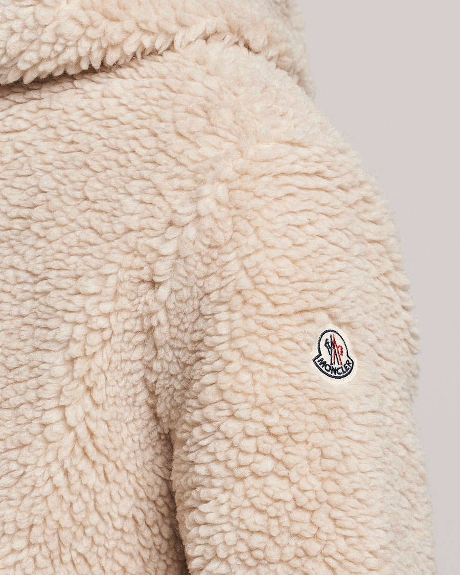 Herren | Pullover | Moncler | Hooded Zip Cardigan Off White