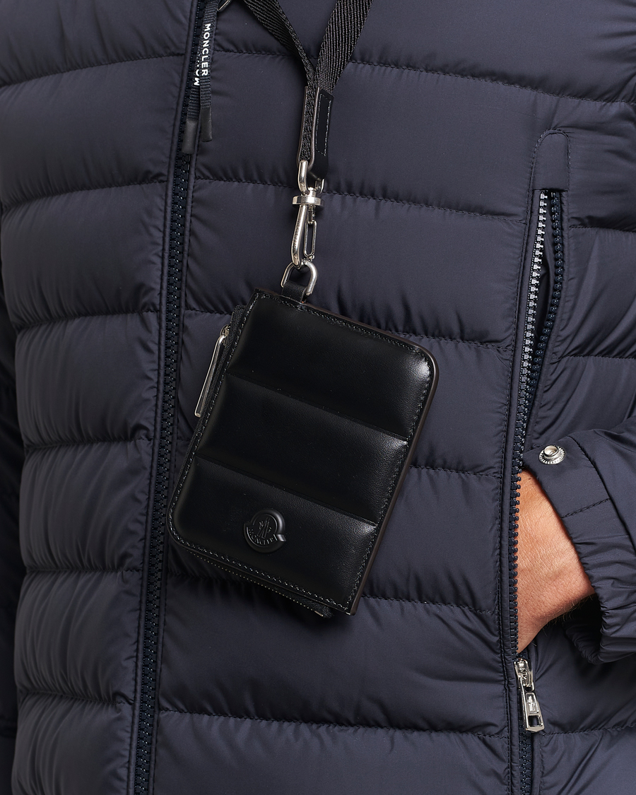 Herren | Geldbörsen | Moncler | Strap Leather Wallet Black
