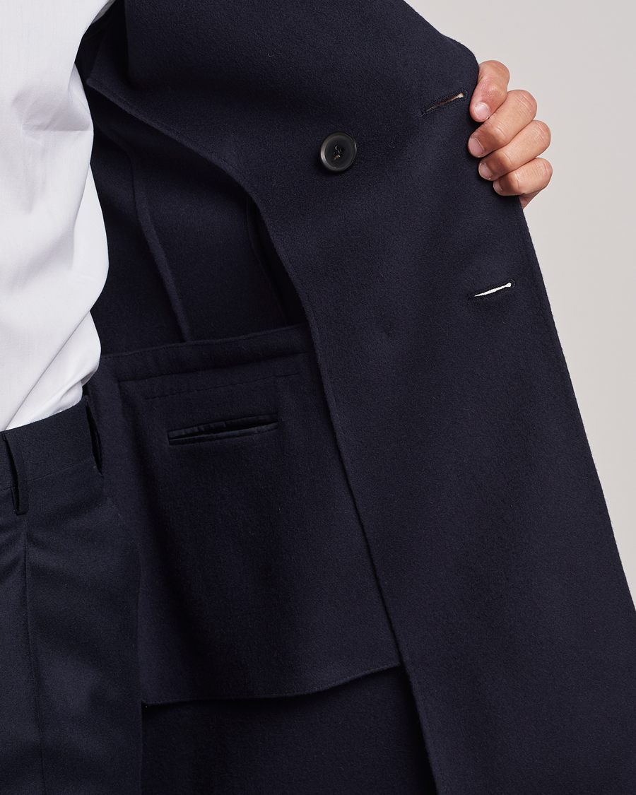 Herren | Jacken | Zegna | Wool/Cashmere Double Breasted Coat Navy